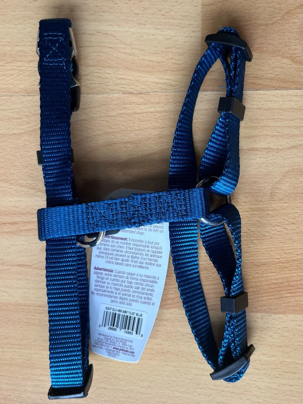 Petmate Deluxe Signature Nylon Harness - Deep Blue